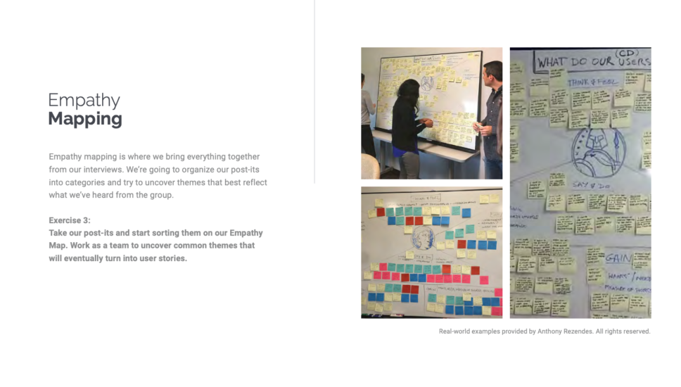 Empathy Mapping Summary Slide