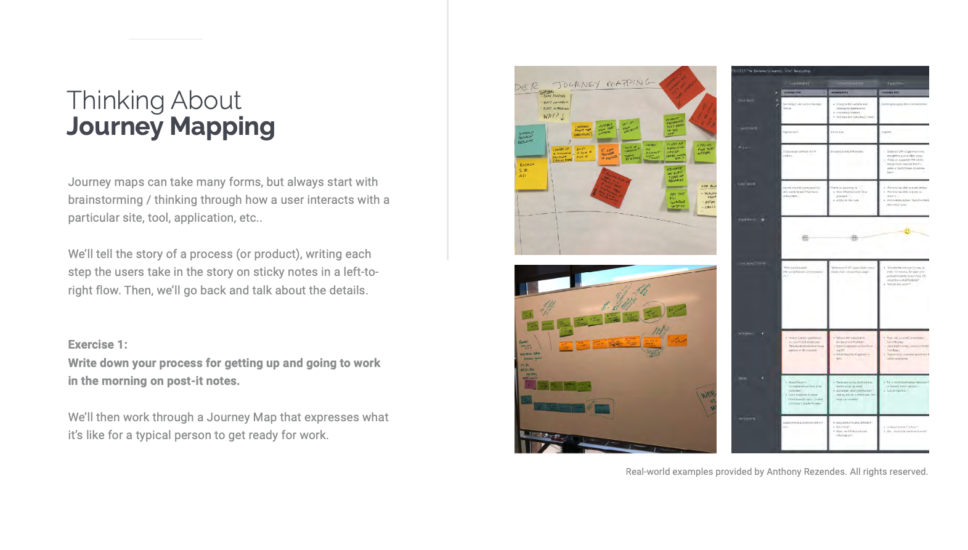 Journey Mapping Summary Slide