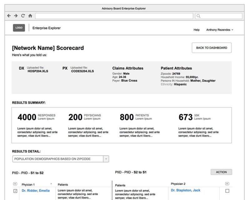 Example Wireframe