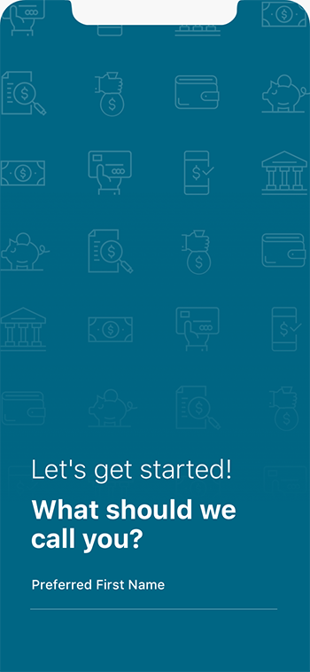 Getting to know you screen