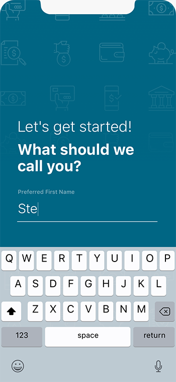 Getting to know you screen typing