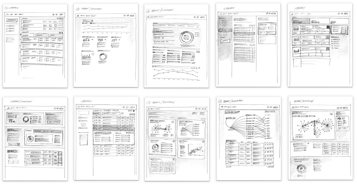 Preliminary Pencil Sketches for Market Microscope